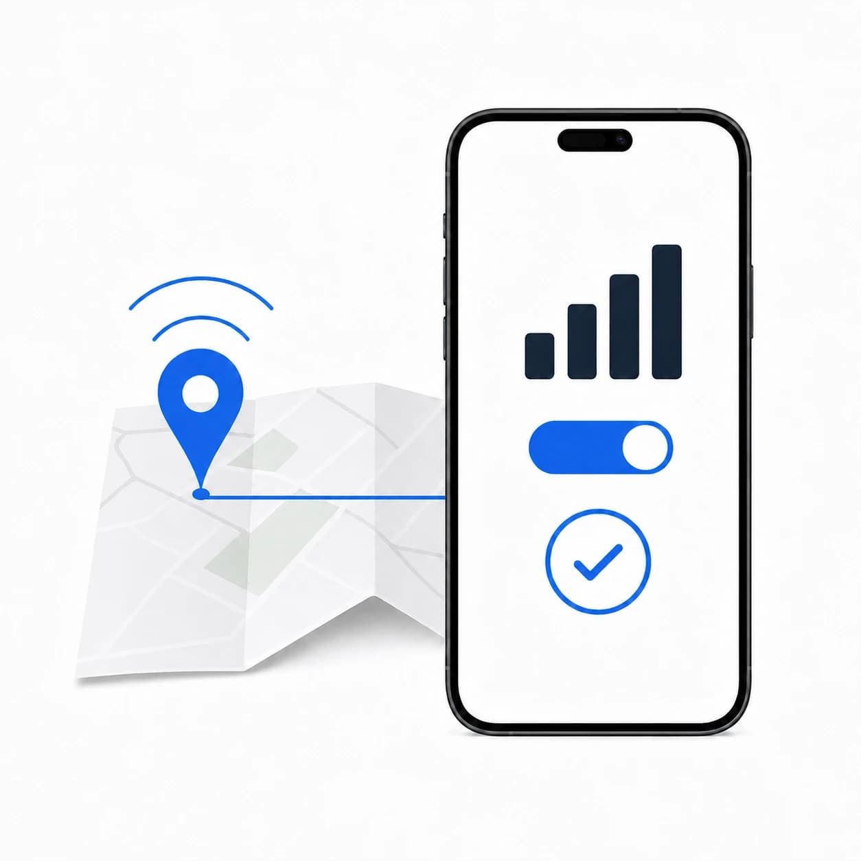 A phone connected to mobile data at the travel destination